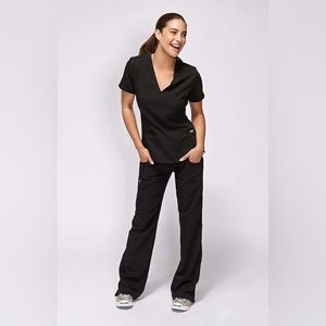 Scrubs Pant Low Rise Flare Leg Drawstring Cargo 21100